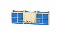 Marci 4 fiókos kisszekrény,<br>juhar-kék