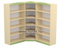 Flóra sarokszekrény, 40x40x160 cm, juhar