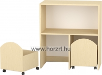 Komfort gurulós játéktároló - juhar