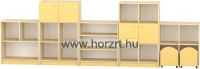 Komfort szekrény II. - 4 fakkos - pasztellsárga