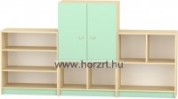 Komfort szekrény II. - 2 -polcos - pasztellzöld