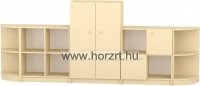 Komfort szekrény II. - 4 fakkos- átlós ajtós