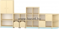 Komfort szekrény II. - gurulós tárolókkal