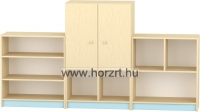 Komfort szekrény III. - 2 fakkos -2 polcos ajtós - pasztellkék