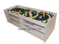 Terepasztal sziget 150x55x50 cm, juhar