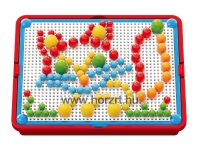 Quercetti: Színes pötyi készlet - cica 150 db-os