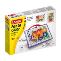 Quercetti: Színes pötyi készlet - halacska 150 db-os