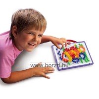 Quercetti: Színes pötyi készlet - halacska 150 db-os