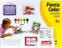 Quercetti: Színes pötyi készlet - kacsa 100 db-os