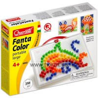 Quercetti: Színes pötyi készlet - delfin 150 db-os