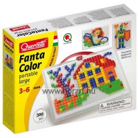 Quercetti: Szögletes pötyi készlet - ház 300 db-os