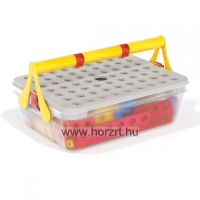 Quercetti - Techno Jumbo építőszett 90 db-os tárolódobozzal