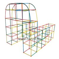 3D Konstrukciós Pálcika Építő - 400 db-os készlet