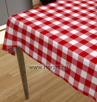 Abrosz 80x140cm kockás pamutvászon - Piros