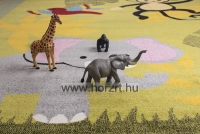Szőnyeg dzsungel állatai Zöld 200x280 cm