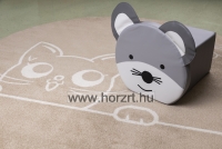 Sziluett körszőnyeg, Cicás Bézs, 200 cm