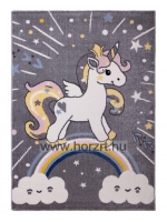 Sziluett szőnyeg Unikornisos Világosszürke 120x170 cm