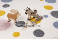 Pöttyös körszőnyeg Krém 120 cm átmérőjű