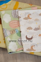 Óvodai steppelt lepedő - hőlégballonos, sarokgumis