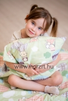 Óvodai steppelt lepedő - hőlégballonos, sarokgumis