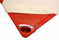 Frottír vízhatlan bölcsődei lepedő, fehér színben, sarokgumis