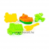 Járműves homokozó<br>készlet 12 hó+