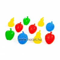Homokozó formák, gyümölcsök, 10 darab 12 hó+