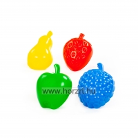 Homokozó formák, gyümölcsök, 4 darab 12 hó+