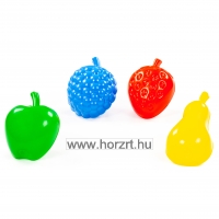 Homokozó formák, gyümölcsök, 4 darab 12 hó+