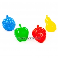Homokozó formák, gyümölcsök, 4 darab 12 hó+