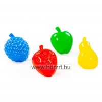 Homokozó formák, gyümölcsök, 4 darab 12 hó+
