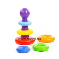 Montessori gyűrűtorony,<br>8 darabos 12 hó+