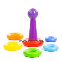 Montessori gyűrűtorony,<br>8 darabos 12 hó+