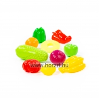 Gyümölcs és zöldség készlet,<br>10 darabos