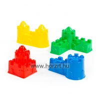 Homokozó formák, kastély,<br>4 darab 12 hó+
