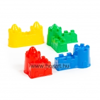 Homokozó formák, kastély,<br>4 darab 12 hó+