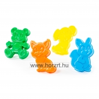Homokozóformák - Játszópajtik<br>4 darabos szett 12 hó+