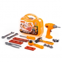 Játék szerszámkészlet,<br>18 darabos