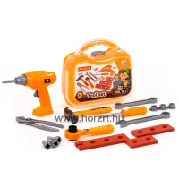 Játék szerszámkészlet,<br>18 darabos